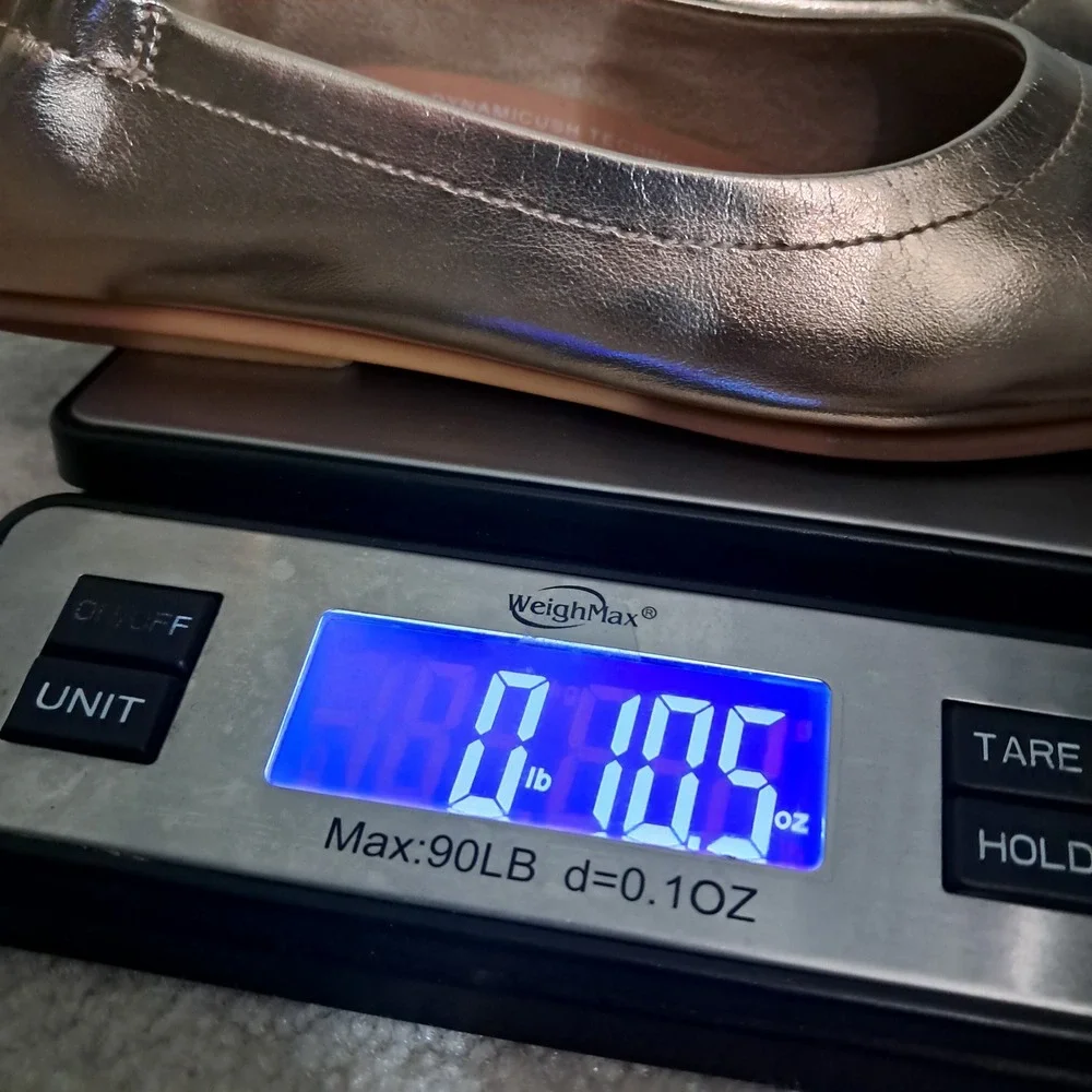 FitFlop Allegro Ballet Flats Womens 6.5 Rose Gold Metallic Leather Slip On